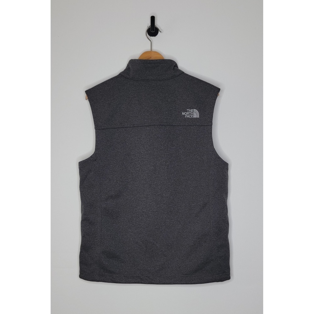 The North Face Vest Men's Size Small Gray Windwall Soft-Shell Full Zip - Picture 3 of 8